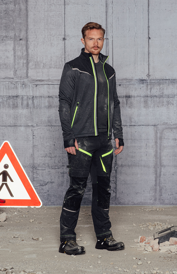 Bau Outfit Performance Anthrazit/Lime