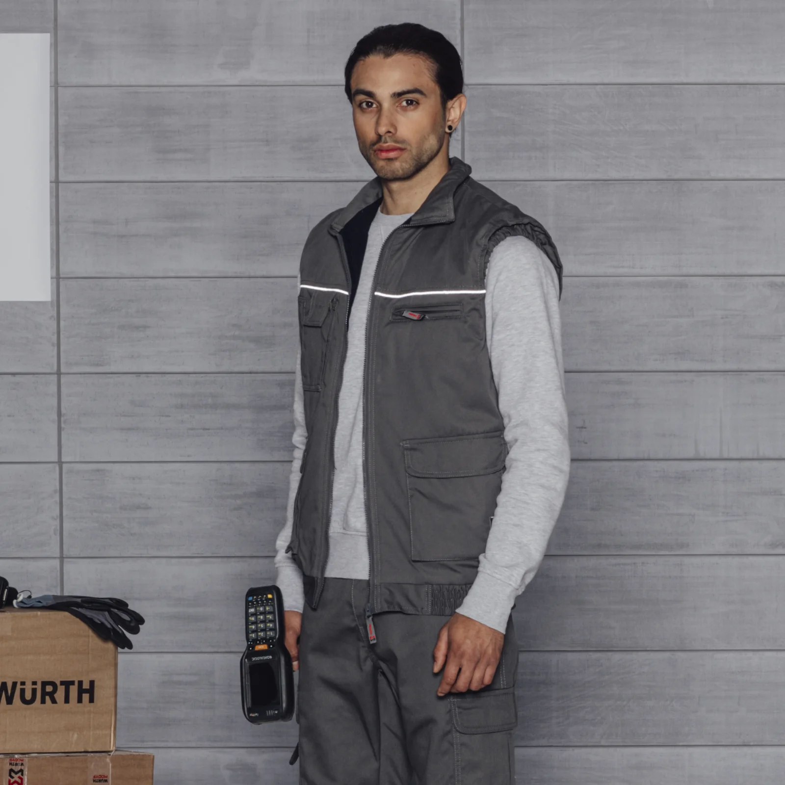 Gepolsterte Arbeitsweste Winterweste Weste Outdoor Mit Vielen
