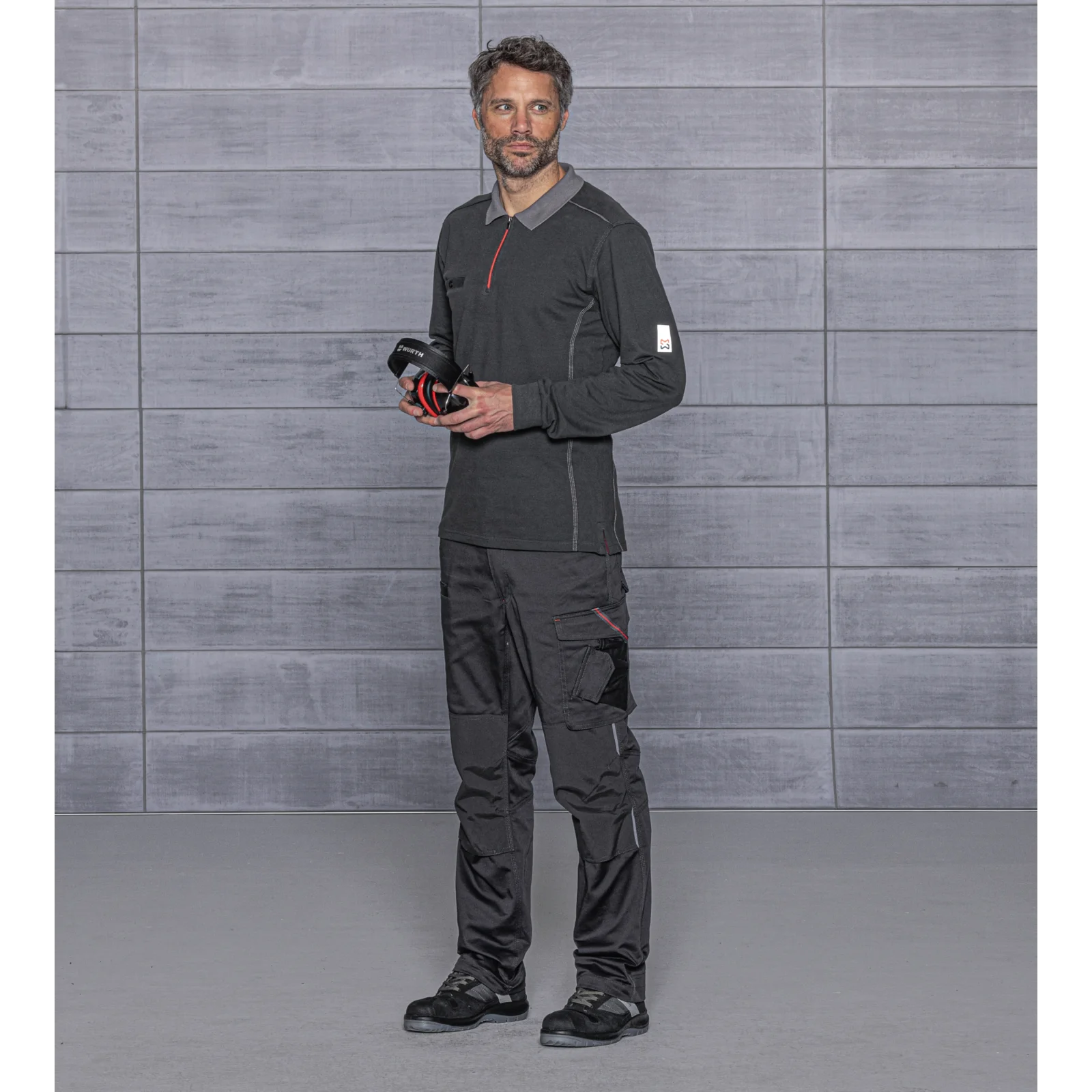 Essentials Herren Arbeitshose | Schlanke Passform | Schmutz- & Knitterresistent | Stretch-Twill | Mit Vielen Taschen