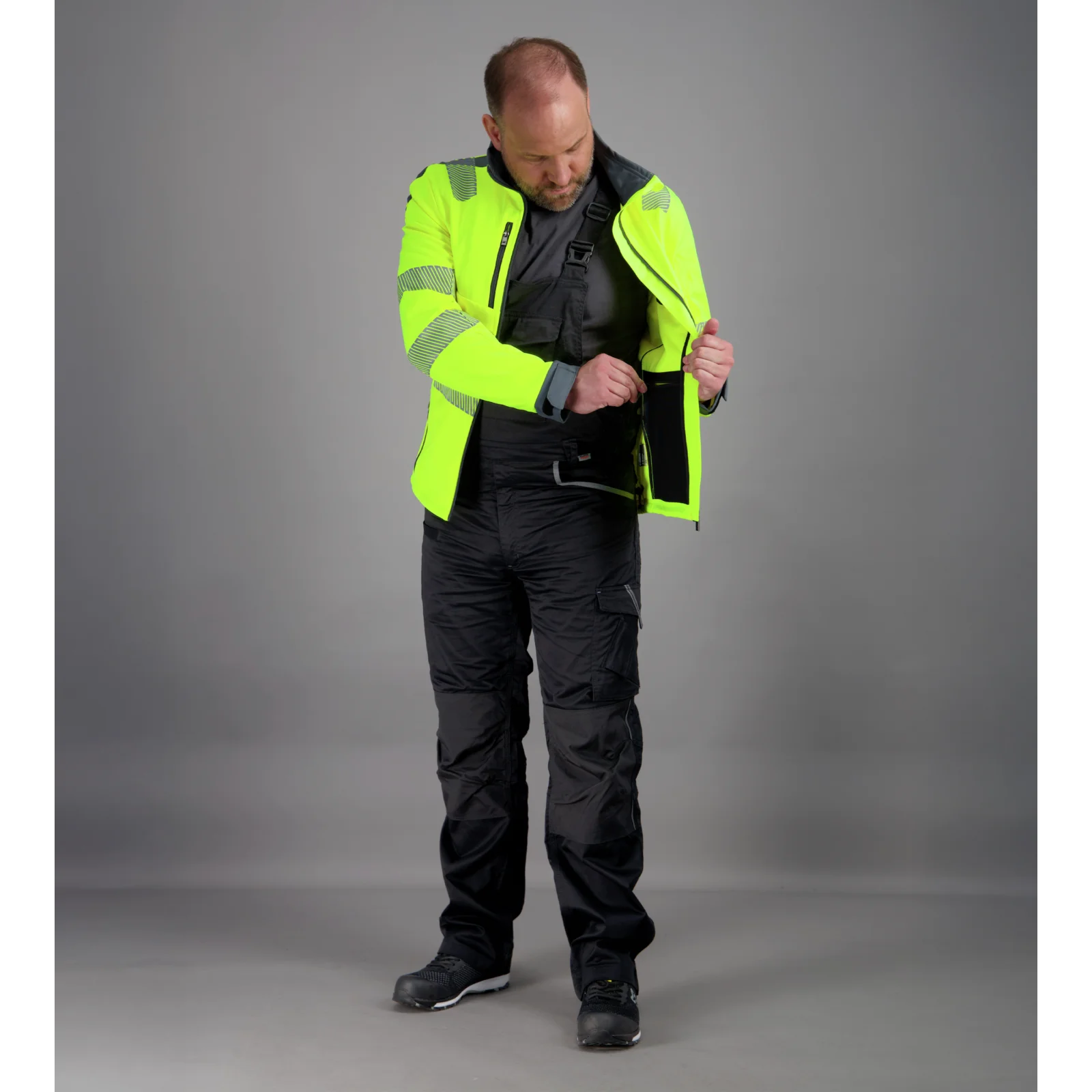 Scheibler Warnschutz Softshelljacke Flash Größe S, 3M Scotchlite und Elutex, Polyester/Elasthan, gelb-navy Scheibler Warnschutz Softshelljacke Flash Größe S, 3M Scotchlite und Elutex, Polyester/Elasthan, gelb-navy