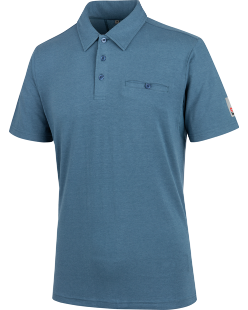 Poloshirt Nature schieferblau