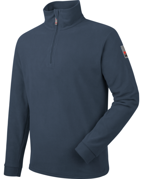 blaues Fleece für die Arbeit