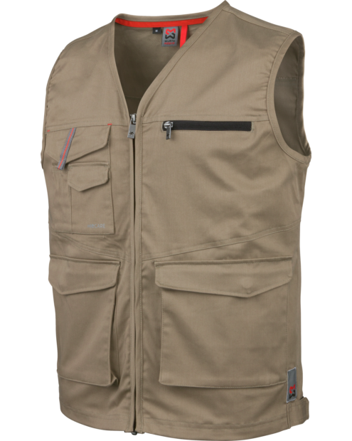 Arbeitsweste Stretch X beige