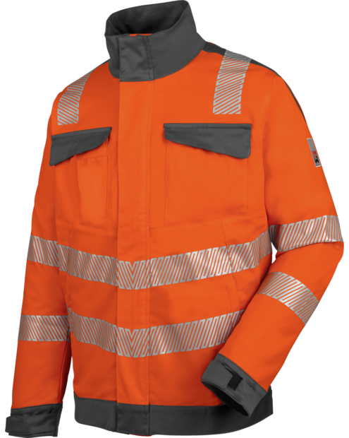 Warnschutz Bundjacke Neon EN 20471 3 orange anthrazit