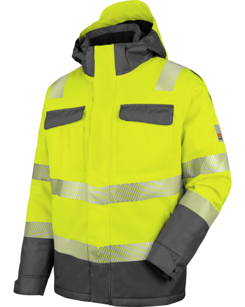 Warnschutz Parka Neon EN 20471 3 gelb anthrazit