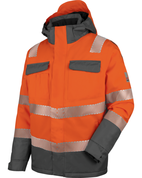 Warnschutz Parka Neon EN 20471 3 orange anthrazit