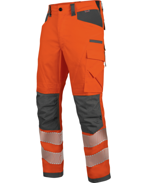 Warnschutz Bundhose Neon EN 20471 2 orange anthrazit
