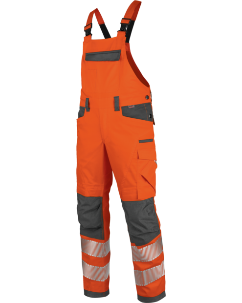 Warnschutz Arbeitslatzhose Neon EN 20471 2 orange anthrazit