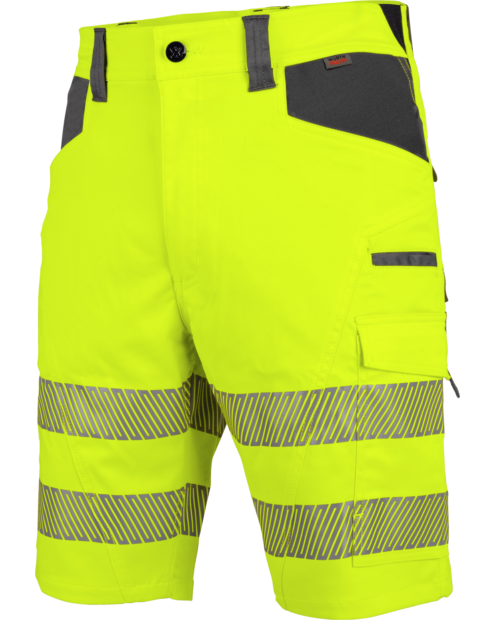 Warnschutz Arbeitsshorts Neon EN 20471 1 gelb anthrazit
