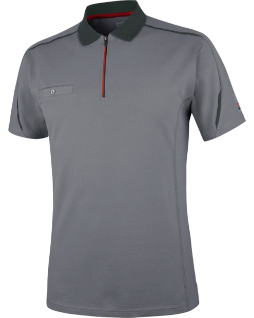 Poloshirt Stretch X grau