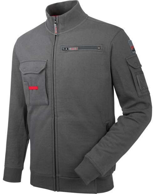 Sweatjacke Dynamic grau