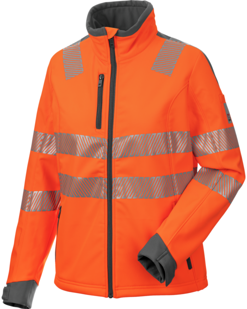 Warnschutz Damen Sofshelljacke Neon EN 20417 2 orange