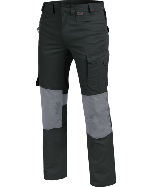 Hautfreundliche Arbeitshose, bequeme Arbeitshose, Arbeitshose ISO 1579, Arbeitshose mit vielen Taschen, Bundhose in anthrazit