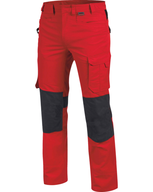 Hochwertige Bundhose, Bundhose mit praktischen Taschen, industriewäschetaugliche Bundhose, Bundhose rot