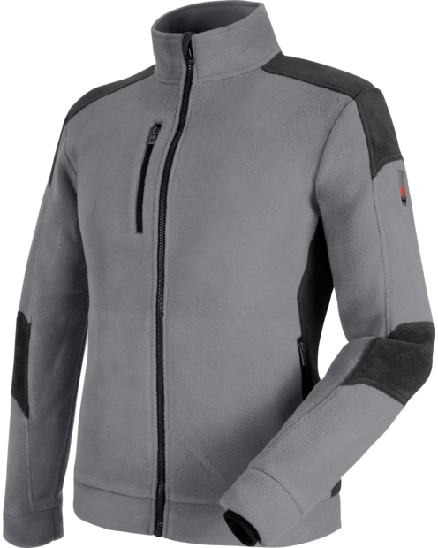 Komfortable Fleecejacke, atmungsaktive Fleecejacke, hautfreundliche Fleecejacke, Fleecejacke Standard 100 OEKO-TEX, Fleecejacke grau, warme Fleecejacke