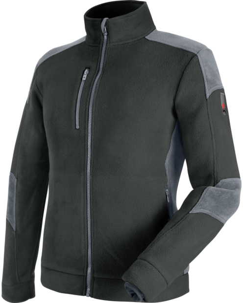 Praktisches Arbeitsfleece, Fleecejacke OEKO-TEX® 100 Zertifizierung, Fleecejacke mit vielen Taschen, Fleecejacke anthrazit, atmungsaktive Arbeitsjacke, warme Fleecejacke