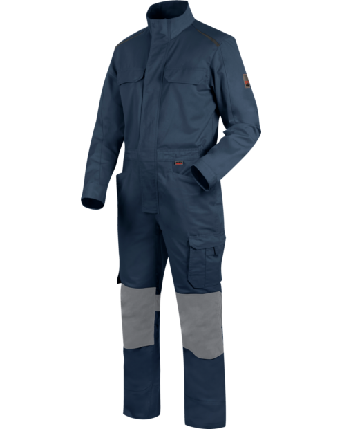 Blauer Blaumann, Blaumann Oeko-Tex® 100, Blaumann mit Knietaschen EN 14404, Arbeitsoverall dunkelblau