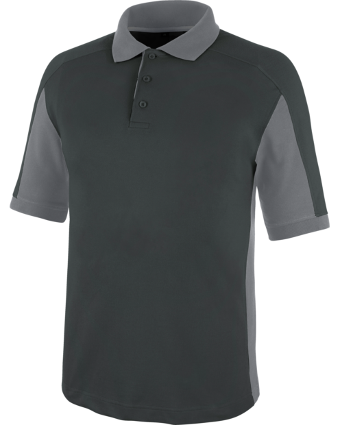 Atmungsaktives Poloshirt, trageangenehmes Poloshirt, Poloshirt ISO 15797 zertifiziert, Poloshirt für profesionelle Reinigung, Poloshirt für professionelle Trocknung, Poloshirt anthrazit, Poloshirt mit UV-Schutz