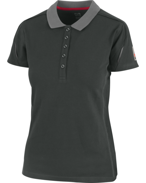 Damen Poloshirt Stretch X anthrazit