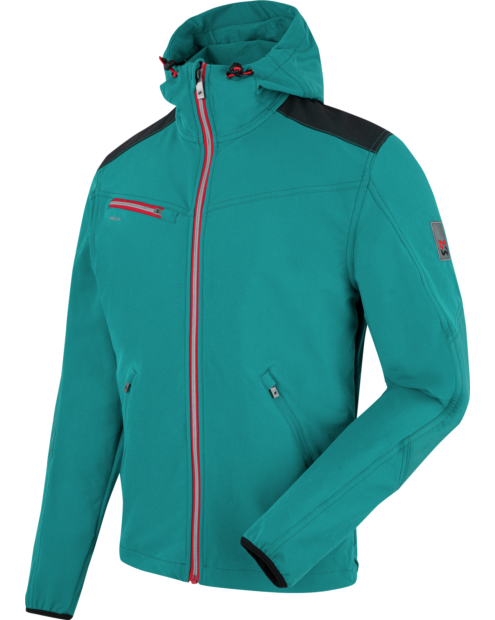 Praktische Arbeitsjacke, Softshell mit modernem Design, Softshelljacke im Outdoor-Look, wasserabweisende & atmungsaktive Funktionsjacke für Handwerker