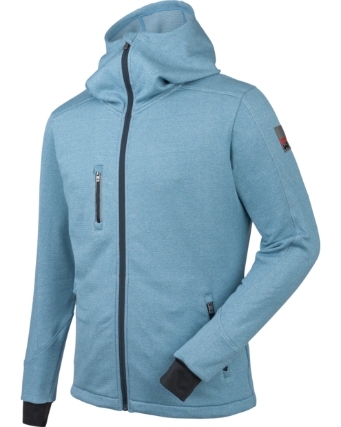 Elastischen und moderne Fleecejacke für die Arbeit, Farbe Blau, modernes Design