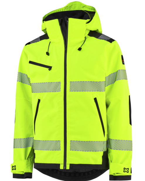 Warnschutz-Hardshelljacke, Klasse 3, maximale Sichtbarkeit, robust, fü Einsätze bei schlechten Lichtverhältnissen