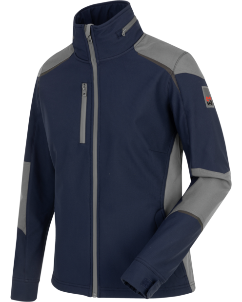 Damen Softshelljacke Cetus dunkelblau/grau