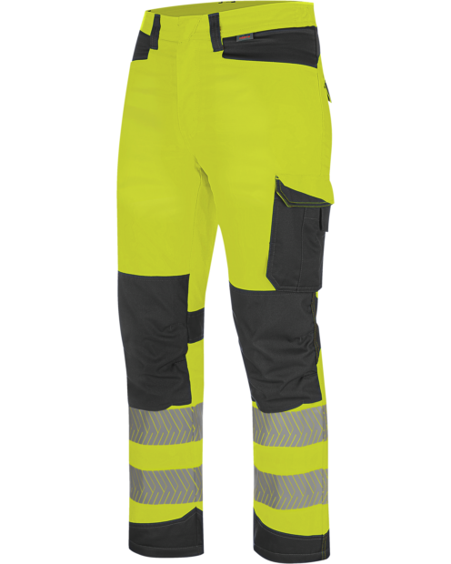Warnschutz Winter Bundhose FLUO EN 20471 gelb anthrazit