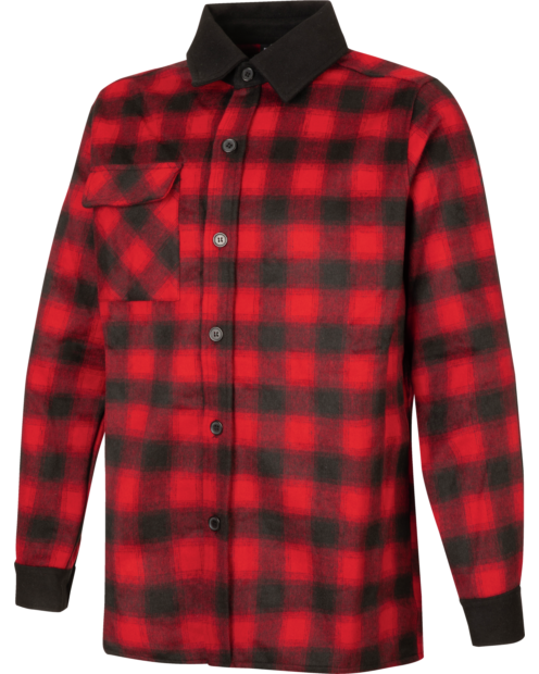 Overshirt Urban schwarz rot