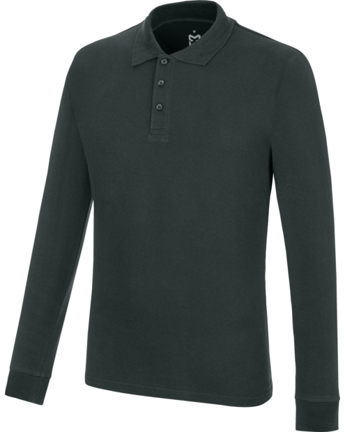 Poloshirt Longsleeve Job+ anthrazit