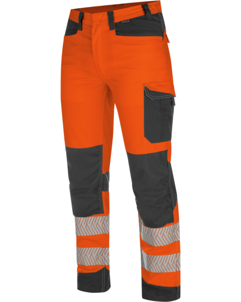 Warnschutz Bundhose FLUO EN 20471 2 orange anthrazit
