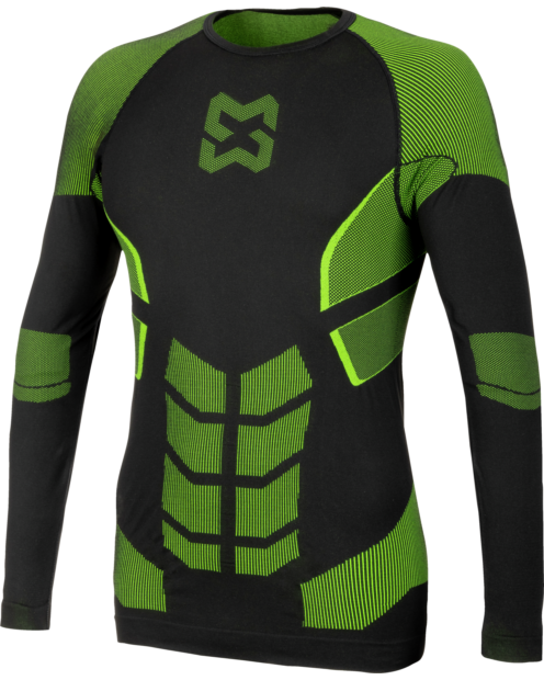Thermo Unterwäsche Longsleeve Sportive schwarz/grün