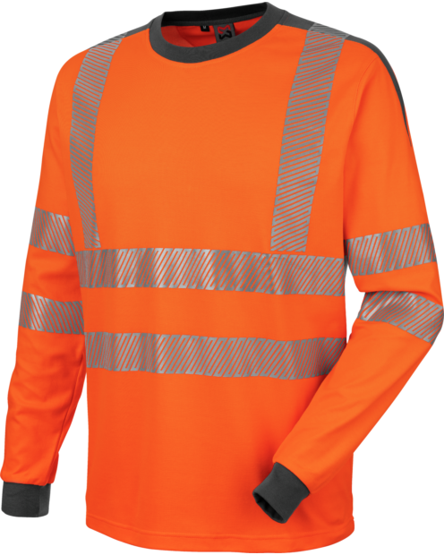 Warnschutz Langarmshirt Neon EN 20471 3 orange