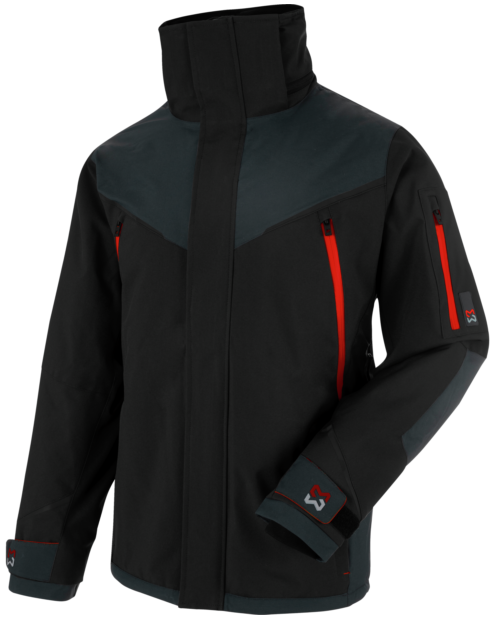 Parka Performance schwarz/rot