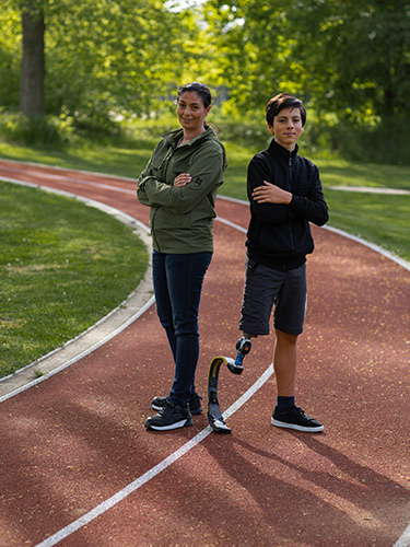 Dreamteam: Orthopädietechnikerin Genovefa Leng und ihr Patient