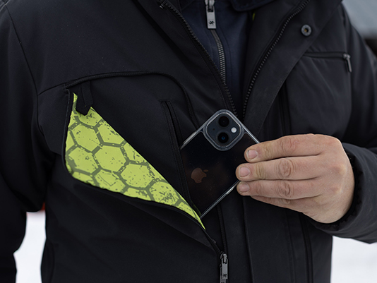 Parka Fusion in Anthrazit mit Innenfutter mit thermoregulierenden Graphenen