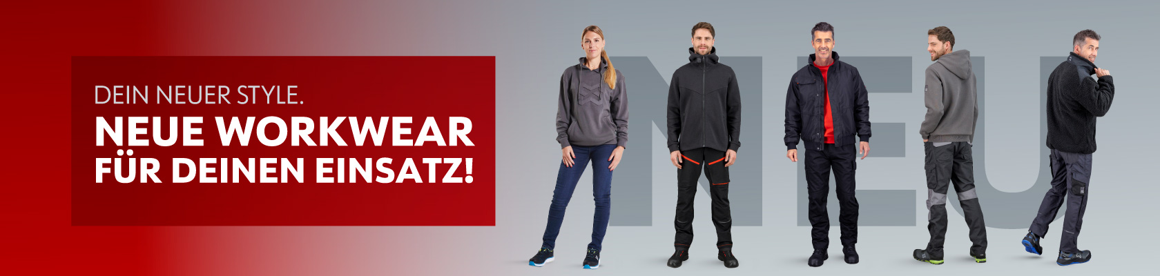 Entdecke jetzt die Highlights unserer neuen Workwear Kollektionen 2026! Entdecke jetzt die Highlights unserer neuen Workwear Kollektionen 2026!
