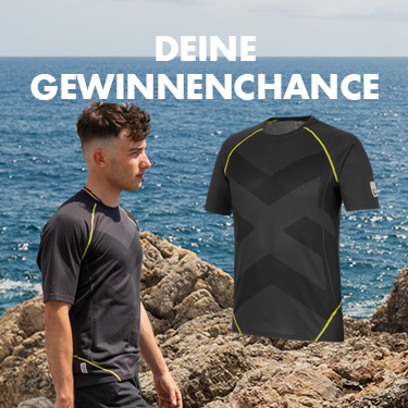 Jetzt am Gewinnspiel teilnehmen und Stretch Evolution T-Shirt gewinnen